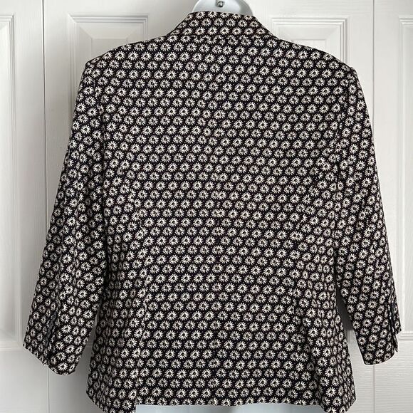 Isaac Mizrahi Daisy Print Blazer Size 14 Nwot - Picture 7 of 13